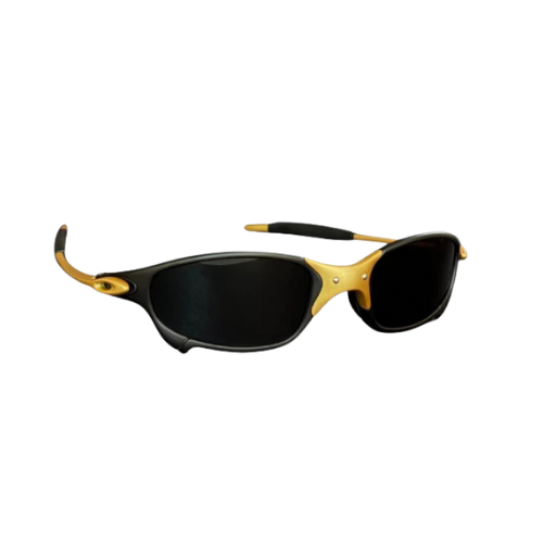 Óculos de Sol Juliet Corvete Metal 24k X Lente Preta