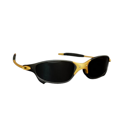 Óculos de Sol Juliet Corvete Metal 24k X Lente Preta